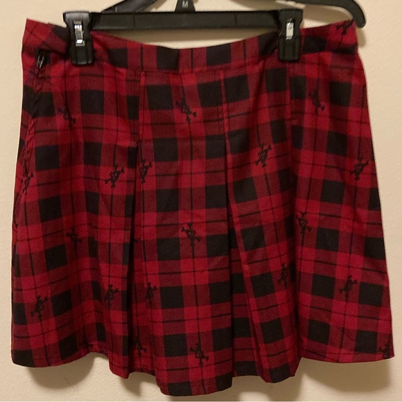 Hot Topic x Build a Bear Red Plaid Skirt - Picture 4 of 5